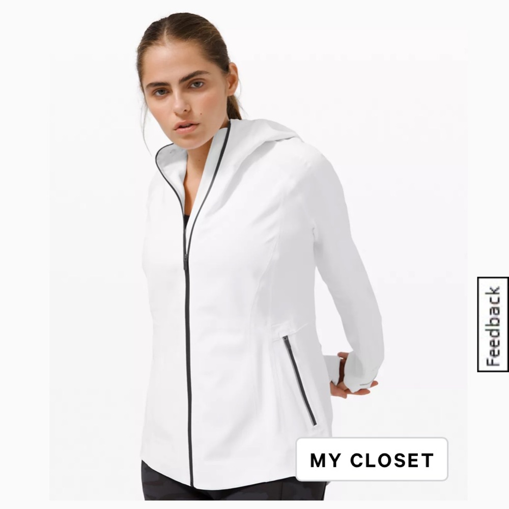 Lululemon Athletica White Jacket with Black Accents